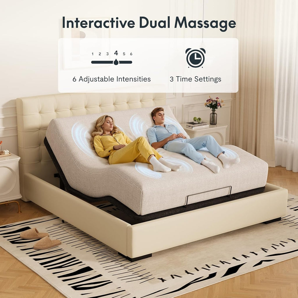 Adjustable Bed Base, Massage, Zero Gravity & Memory Position