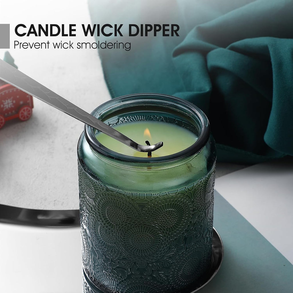 Candle Wick Trimmer, Candle Snuffer, Wick Dipper and Tray Holder