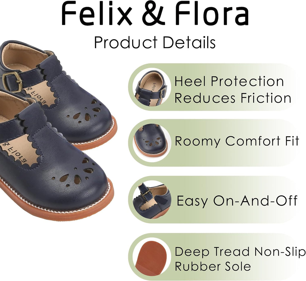 Toddler Little Girl Mary Jane Dress Shoes - Ballet Flats for Girl Party School Shoes
