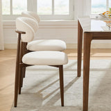 Dining Chairs Set of 4, Modern Metal Kitchen Chairs with Fabric Upholstered Seats for Dining Room, Beige