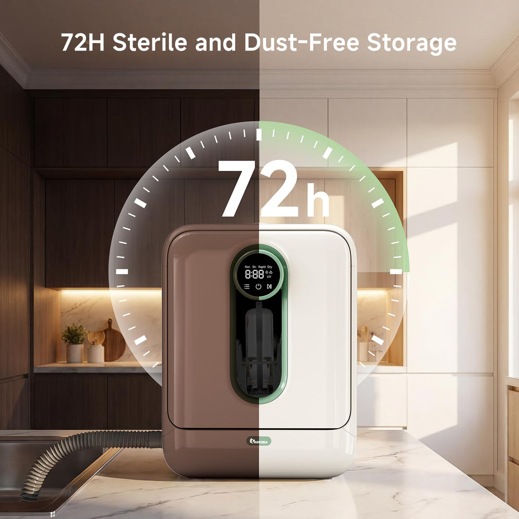 Baby Bottle Washer, All-in-One Sterilizer and Dryer for Bottles