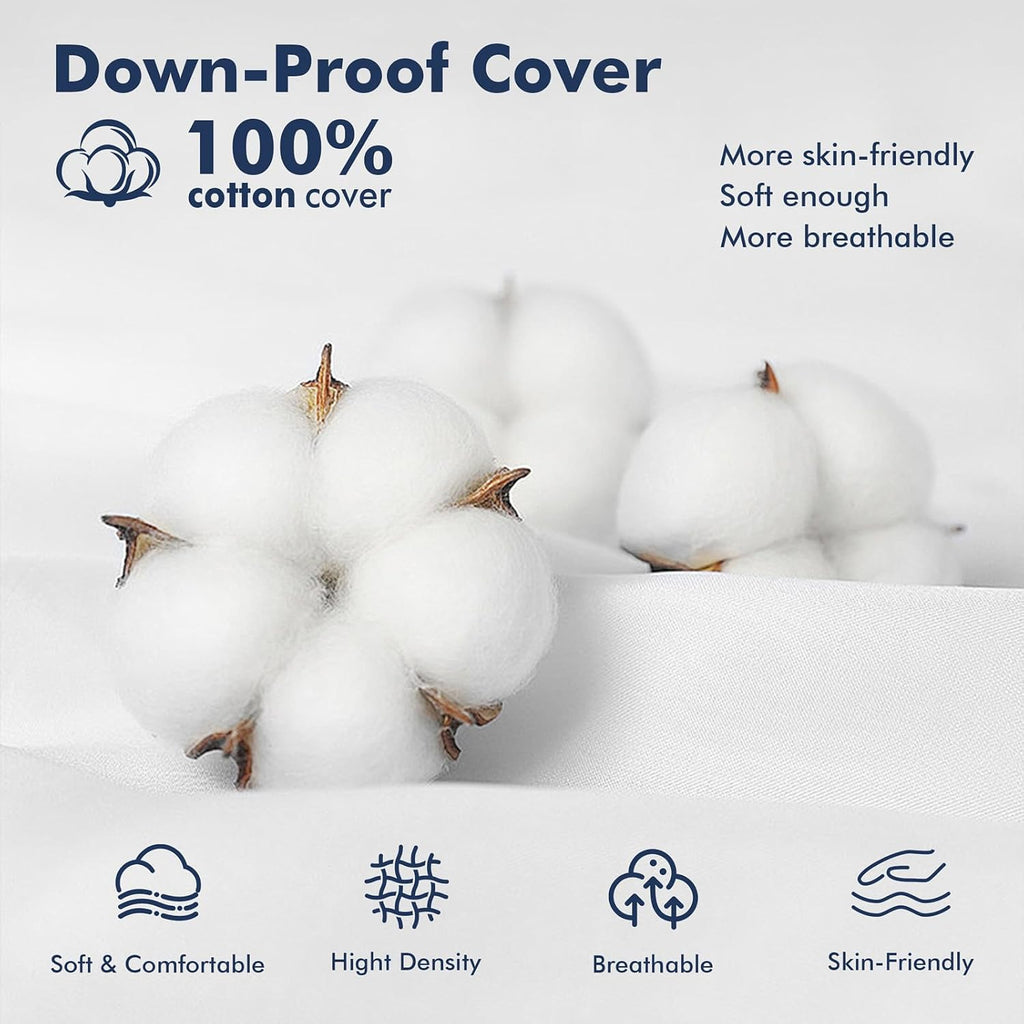 18x18 Pillow Inserts, Down Alternative Throw Pillows - Set of 2