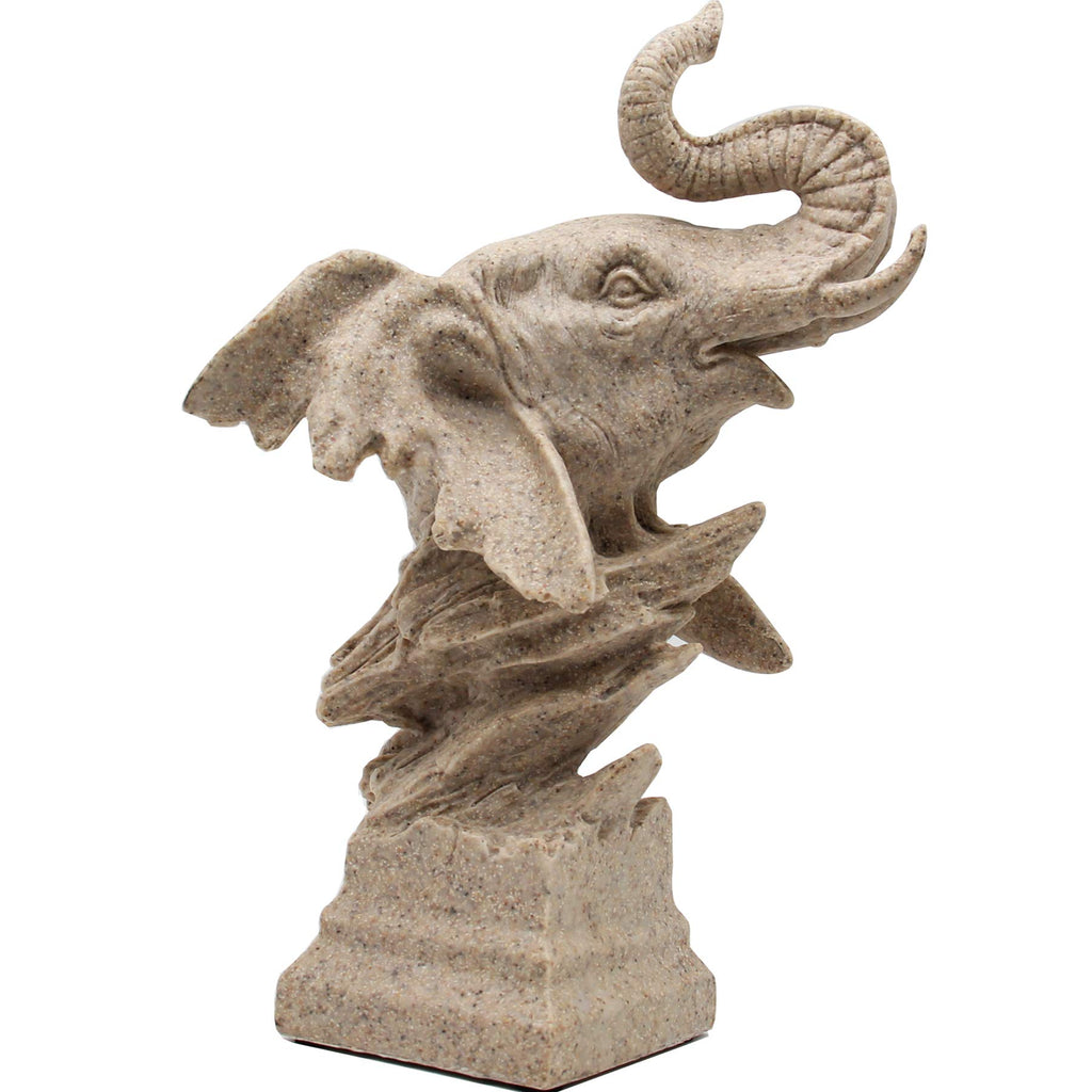 Sandstone Elephant Statue Decoration, Great Collectible Figurines