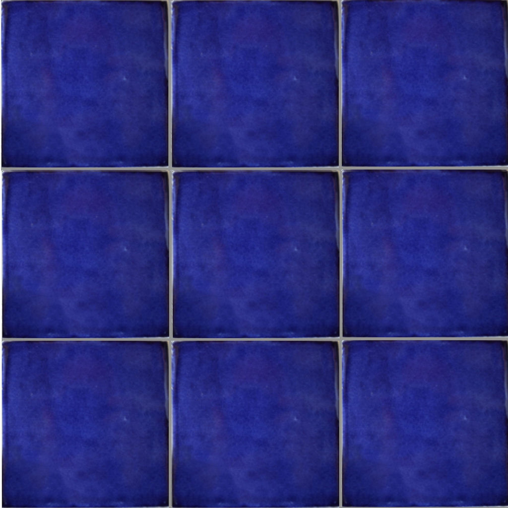 4.2x4.2 9 pcs Cobalt Blue Talavera Mexican Tile