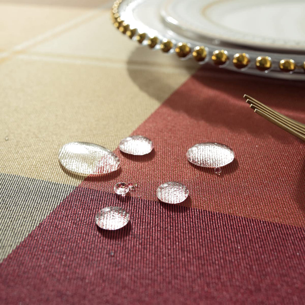 Rectangle Tablecloth 60 x 84 Inch, Red, Checkered Table Cloths