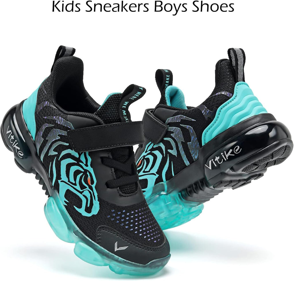 Boys Girls Kids Sneakers Knitted Mesh Running Tennis Athletic Shoes