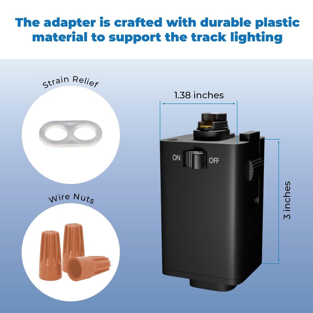 Pendant Track Adapter - H Track Adapter Supports 10 Lbs SVT 18/3