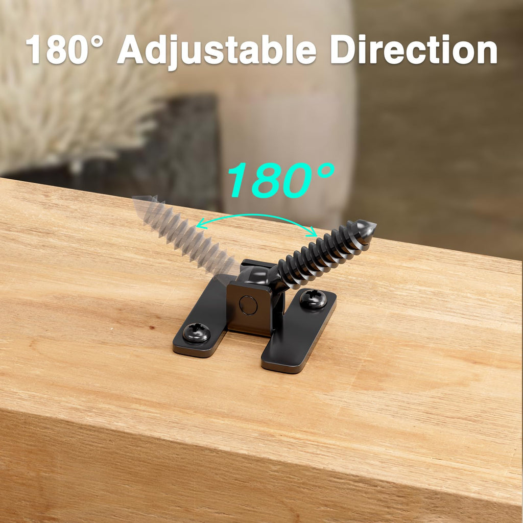 Adjustable Height and Angle Stainless Steel Connectors for Easy Installation of 1/2" Deck Stair Hollow Metal
