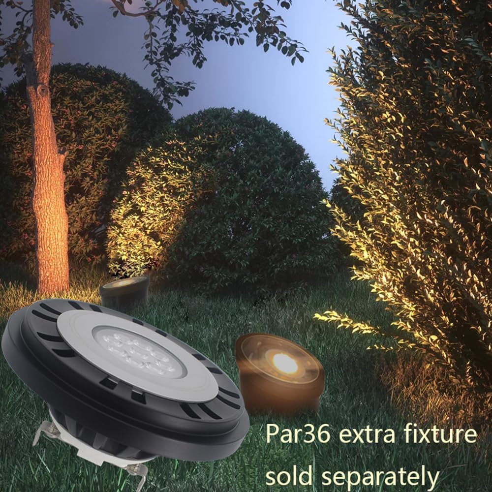 PAR36 LED Bulb Low Voltage Landscape Lighting Garden Spotlights | Yard Illumination Trees Uplight Outdoor Well Lights