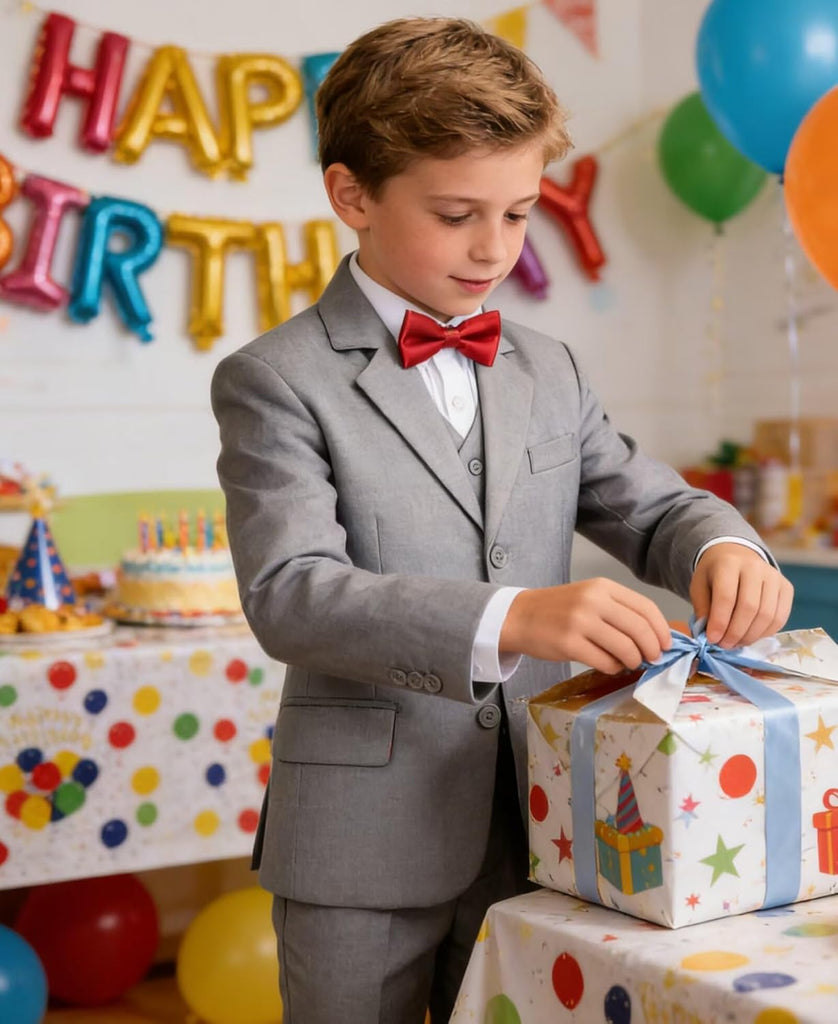 Boys Suit Kids Dress Clothes Wedding Ring Bearer Outfit Formal Wear