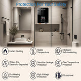 Tankless Water Heater Electric 240V-7000W. Instant Water Heater for Kitchen、Bathroom、Under Sink.On Demand Hot Water