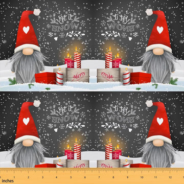 Xmas Fabric by The Yard Christmas Santa Claus Upholstery Fabric
