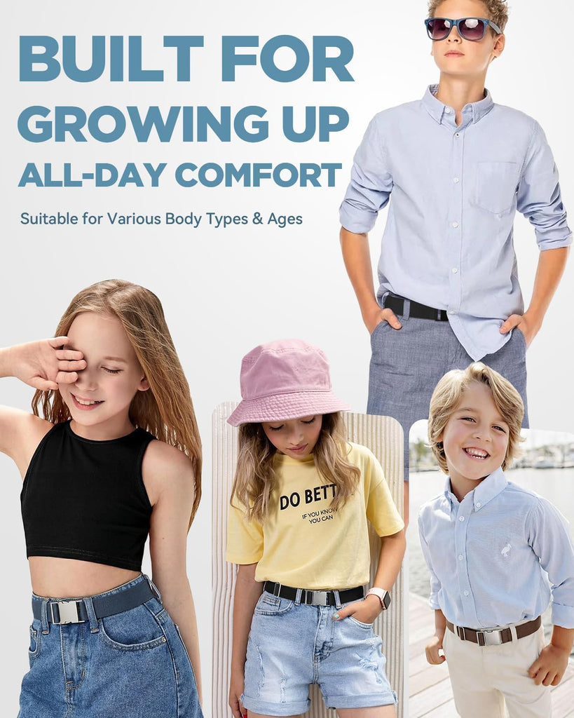 Kids Stretch Belt Adjustable Elastic Belt for Boys Girls Kids