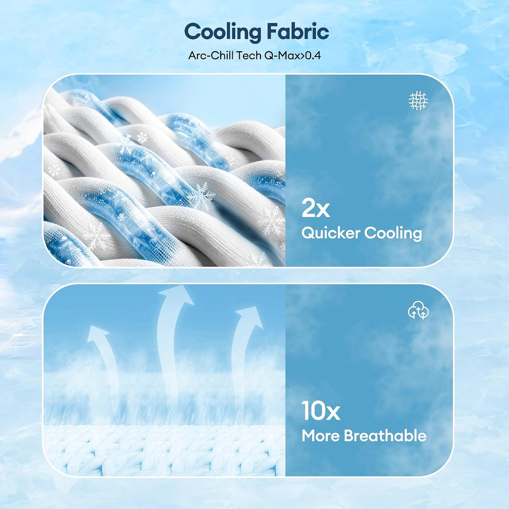 Cooling Blanket for Hot Sleepers King Size 108''×90'', Summer Blanket Thin Lightweight Breathable, Absorbs Sweat Heat