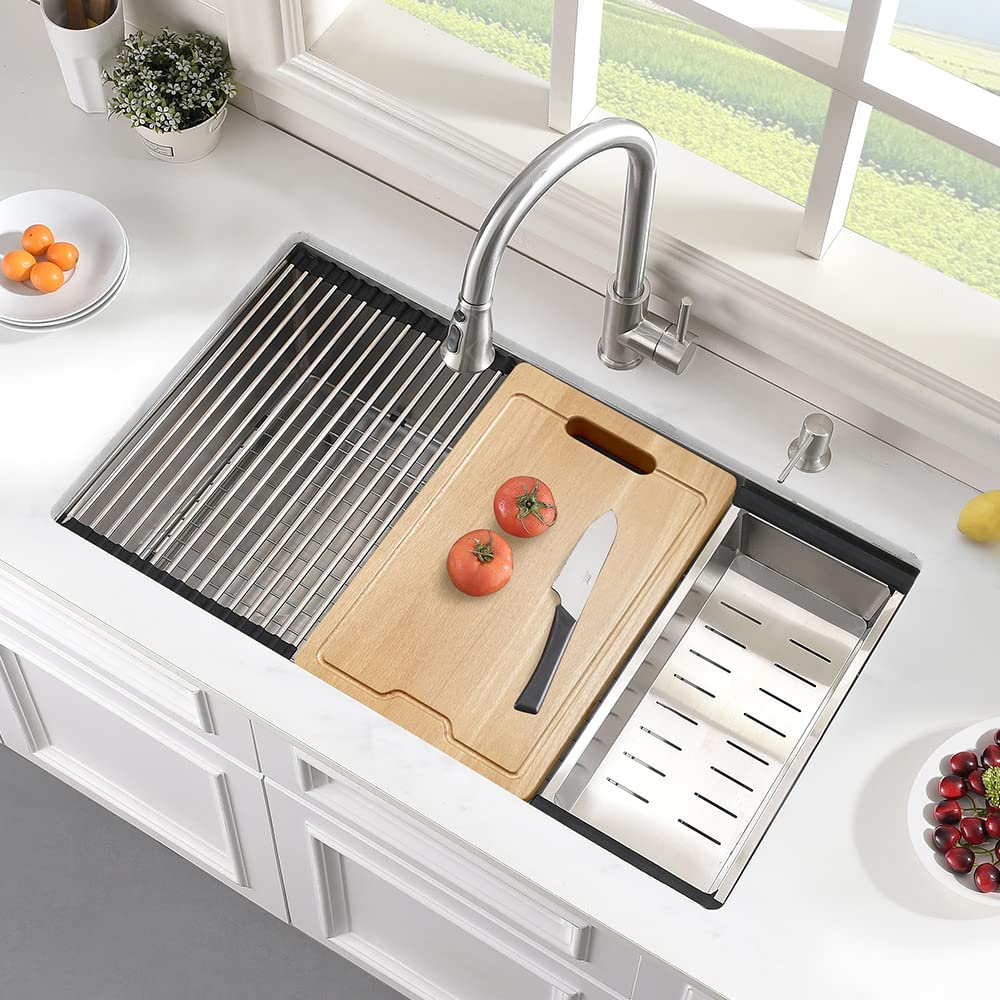 25x19 Undermount Workstation Stainless Steel Sink