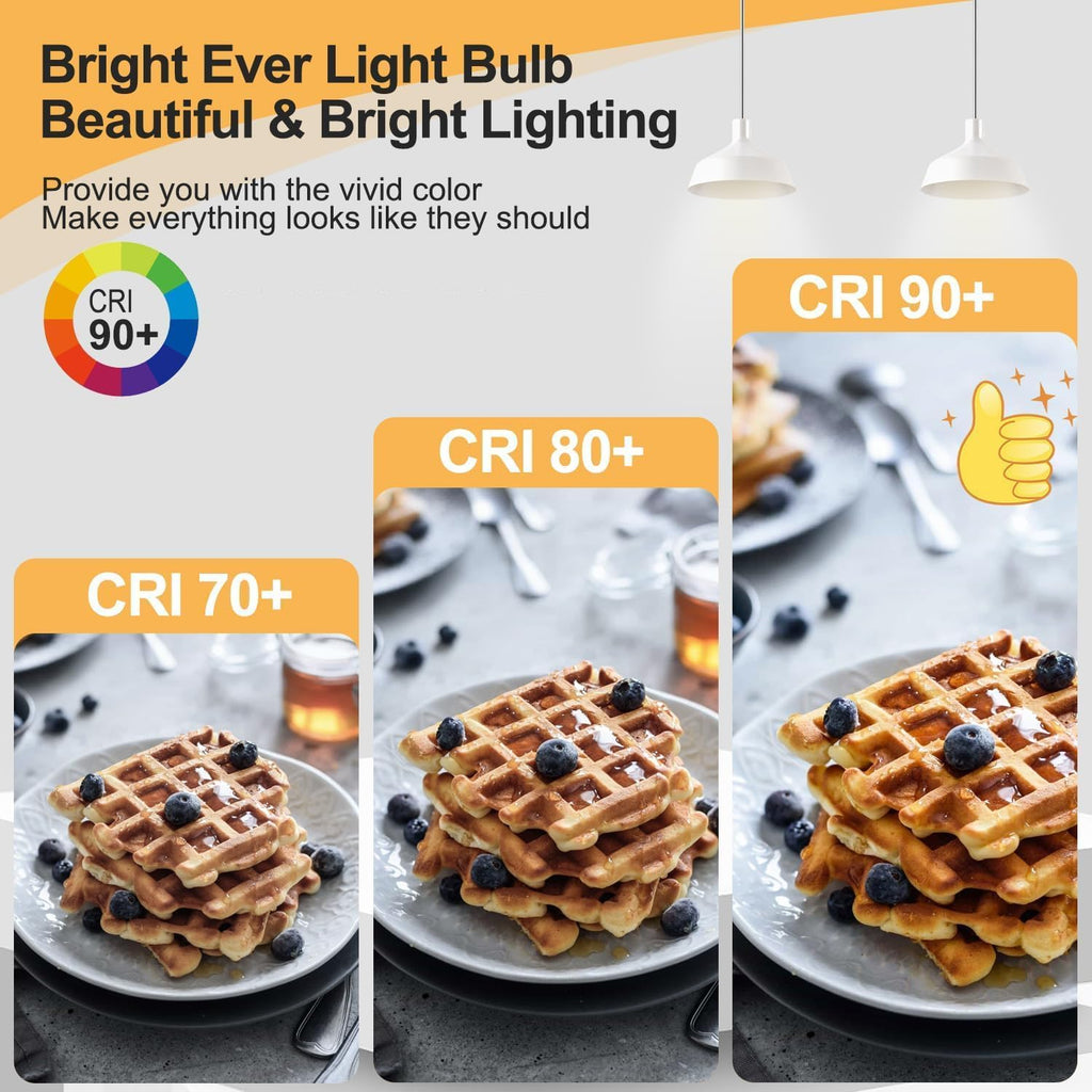 E12 Dimmable LED Bulb 6W Candelabra Bulbs 60 Watt E12 Light Bulbs 2700K