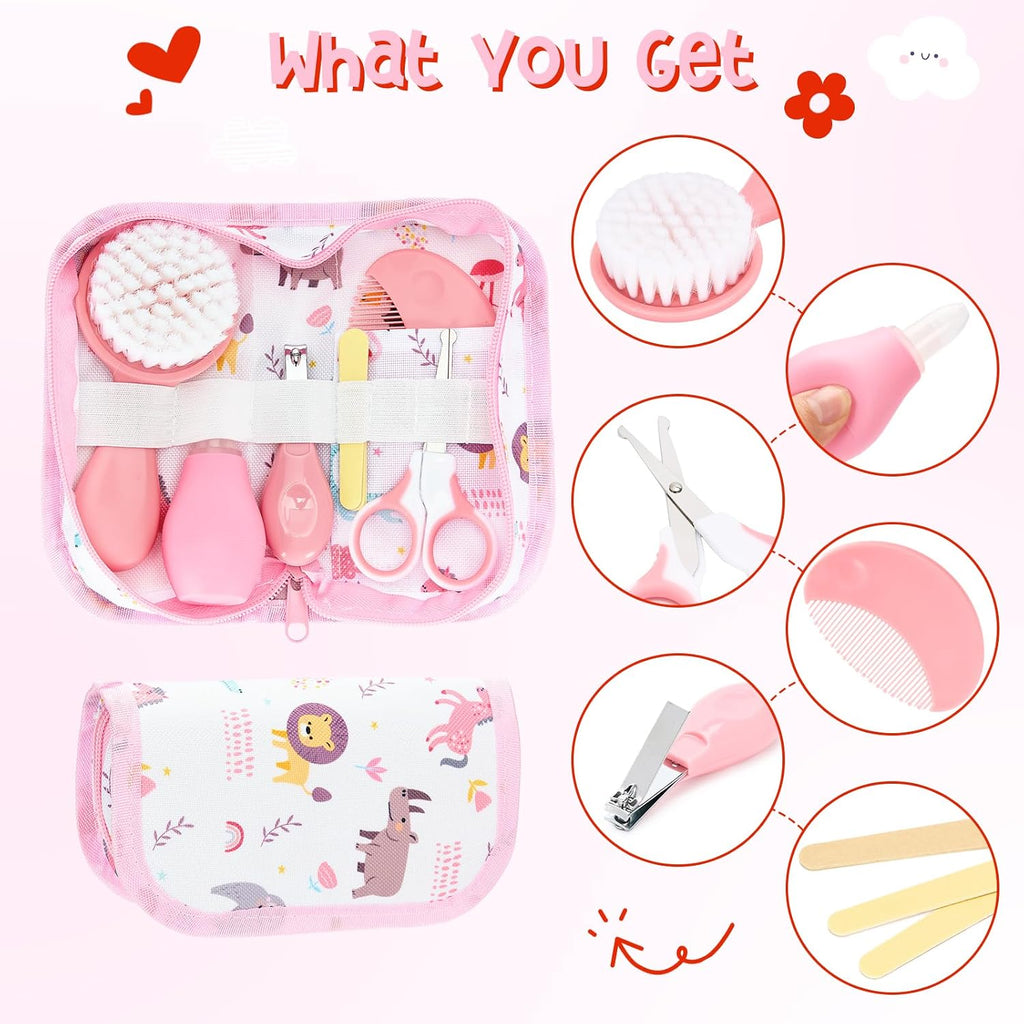 13Pcs Baby Shower Gift, Baby Girl Gift Basket
