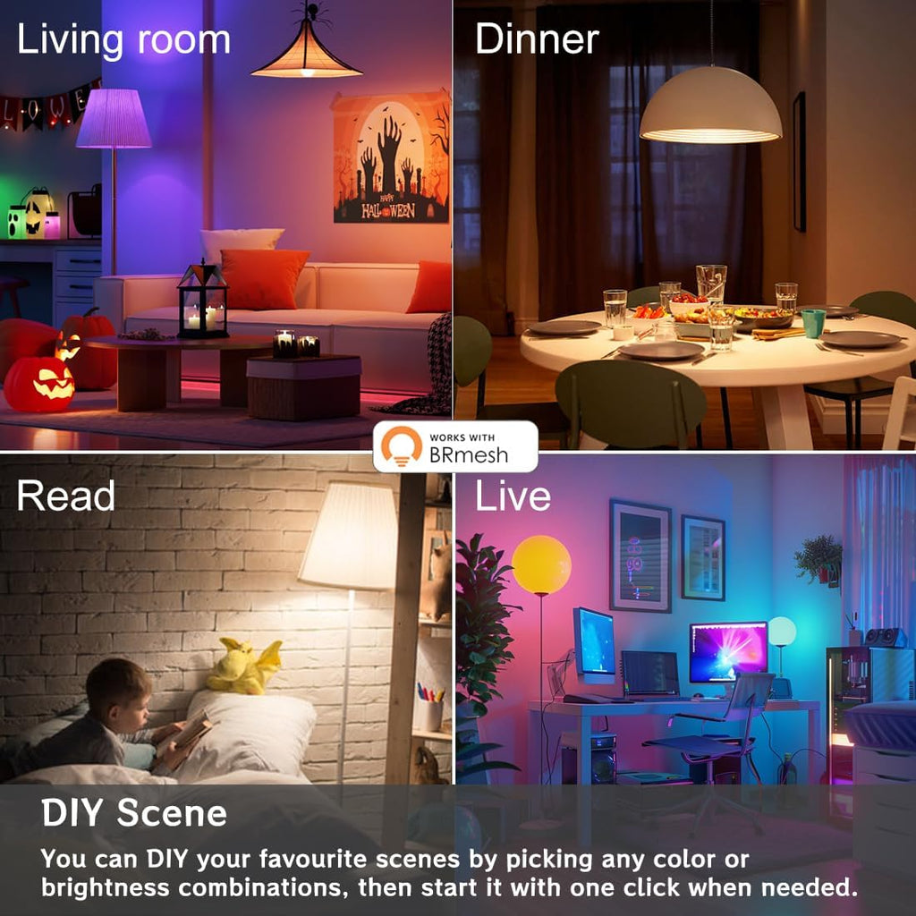 Smart Light Bulbs, 1300LM Color Changing Light Bulb, E26 Smart Bulbs