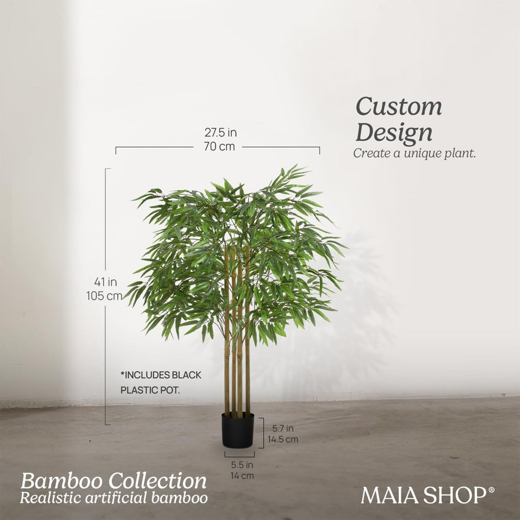 3ft Artificial Bamboo Tree - Indoor Faux Plant