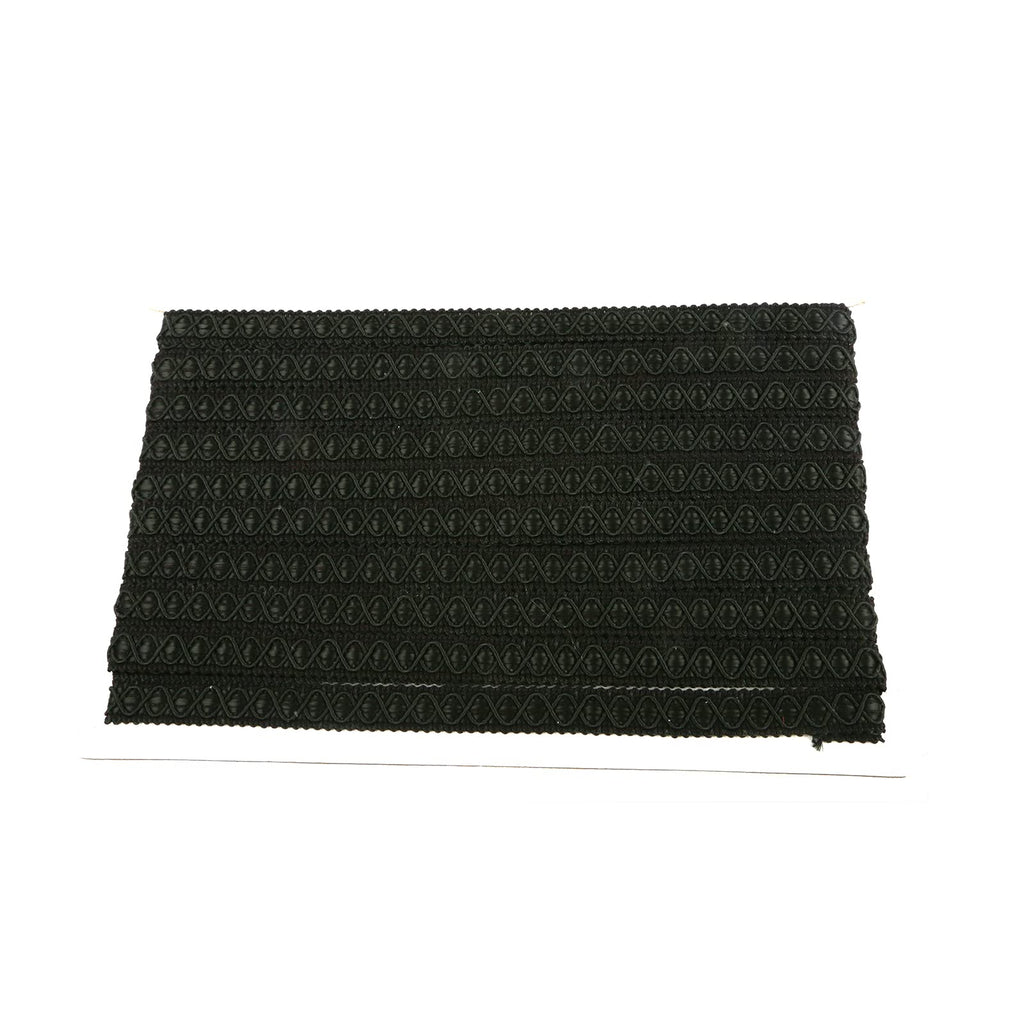 Gimp Braid Trim, 5 Yards 0.59 Inch Fabric Trim, Black