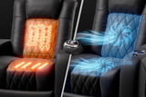 Tuscany Home Theater Seating Semi-Aniline Italian Nappa 20000 Leather Ultimate Luxury Heat & Ventilation Power