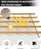 10x10 Ft Outdoor Retractable Pergola Aluminium Pergola Canop - Image 4