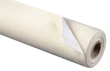 Spectrum Universal Unstretched Cotton Canvas Roll - 84" x 6 Yards 12 oz (14.5 oz Primed) Double Primed, Rich White