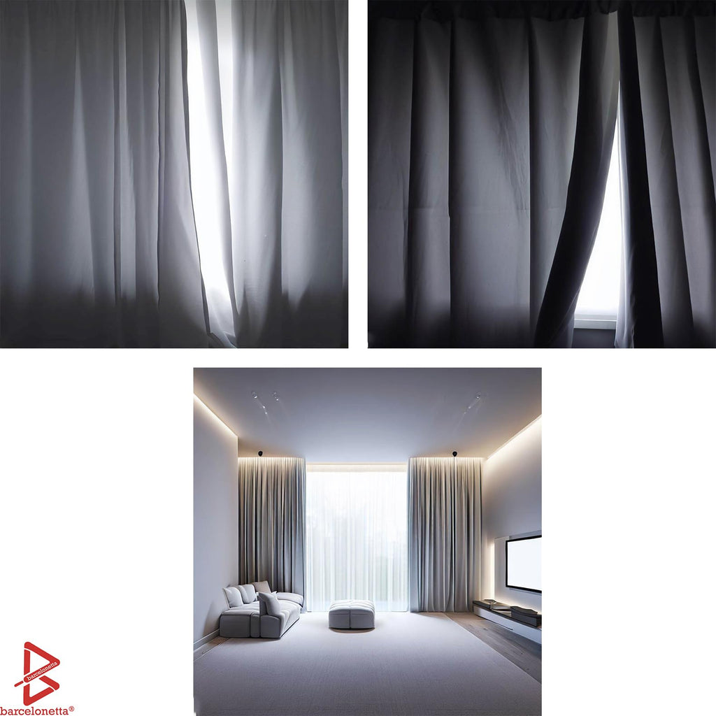 Black Out Fabric | 3 Pass Rated, Blocks 99% Light Ray | 58" Wide | Echo Deadening | Thermal Insulating Curtain