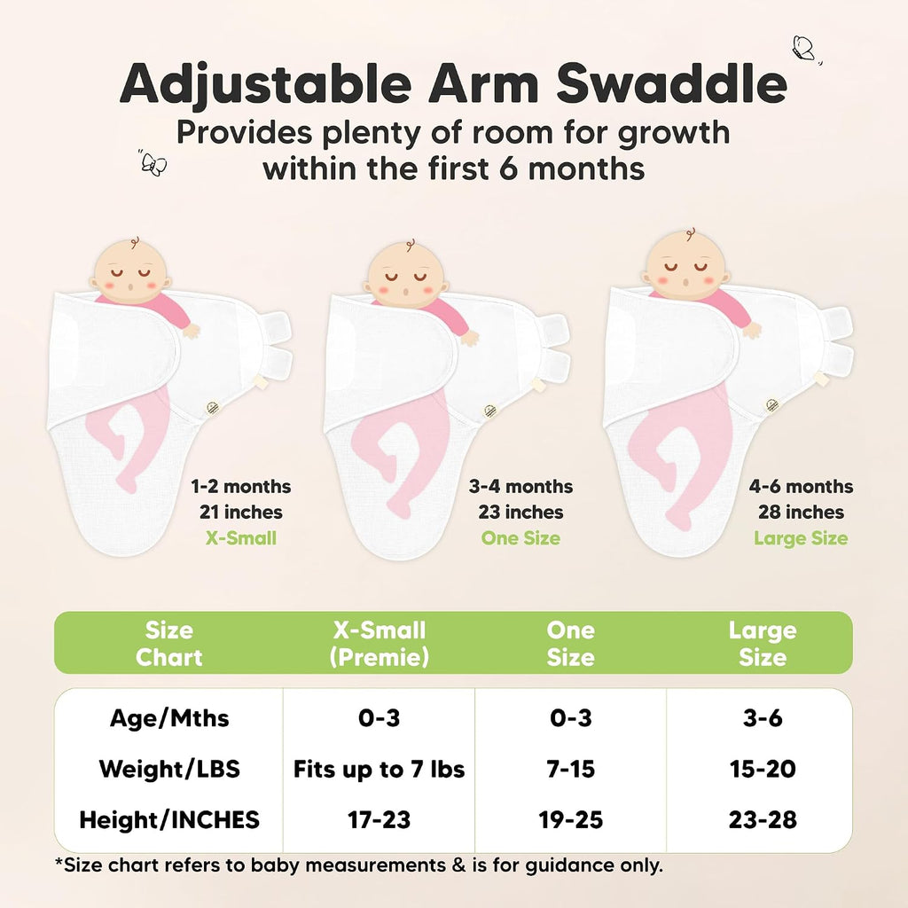 Pack Organic Swaddles for Newborns, Baby Swaddles (Granite)