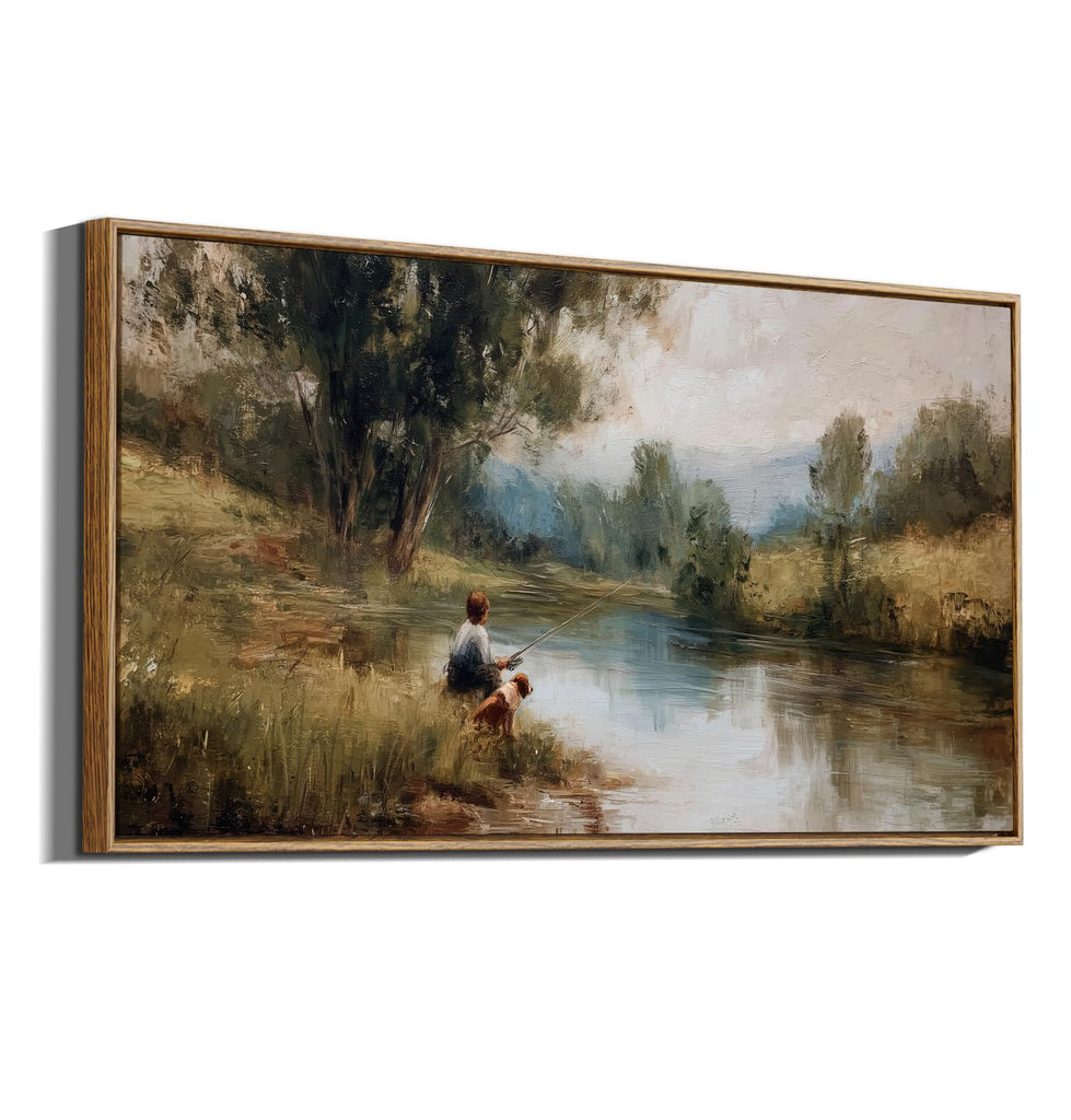 Large Landscape Wall Art, Nature Farmhouse Paintings Arts 20×40 in