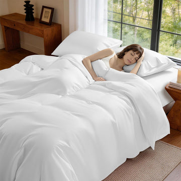 King Size Duvet Cover Set, 100% Viscose derived from Bamboo