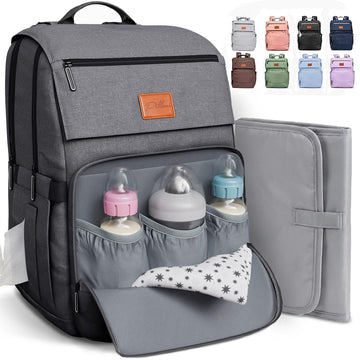 Baby Diaper Bag Backpack - Baby Bag for Girls & Boys, Large Waterproof Diaper Backpack - Baby Shower Gifts for Boys &