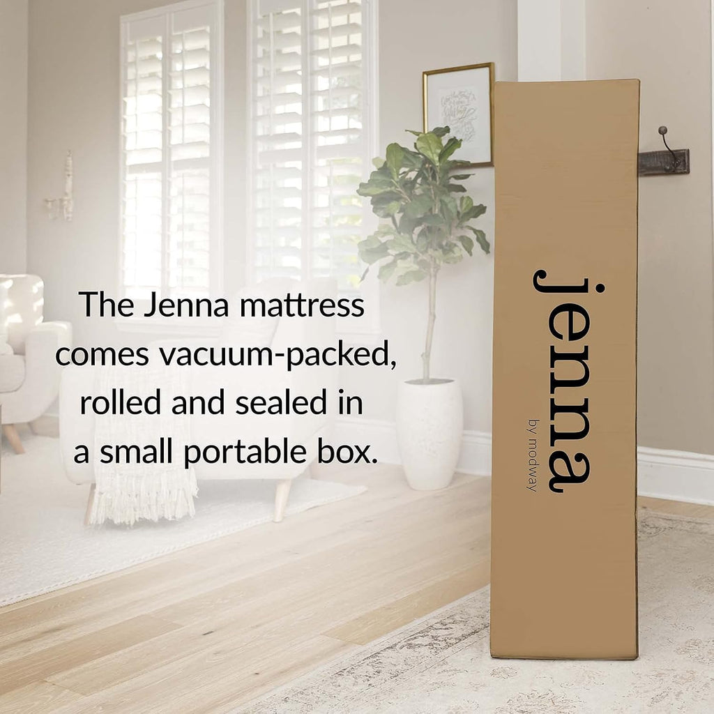 Jenna 10" Innerspring and Memory Foam California King Mattress With Individually Encased Coils, White