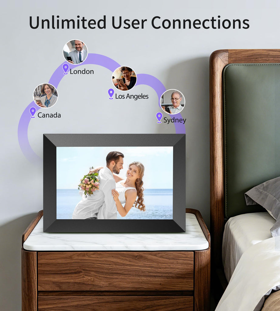 Uhale Digital Picture Frame 10.1" WiFi Electronic Photo Frames 32GB Storage