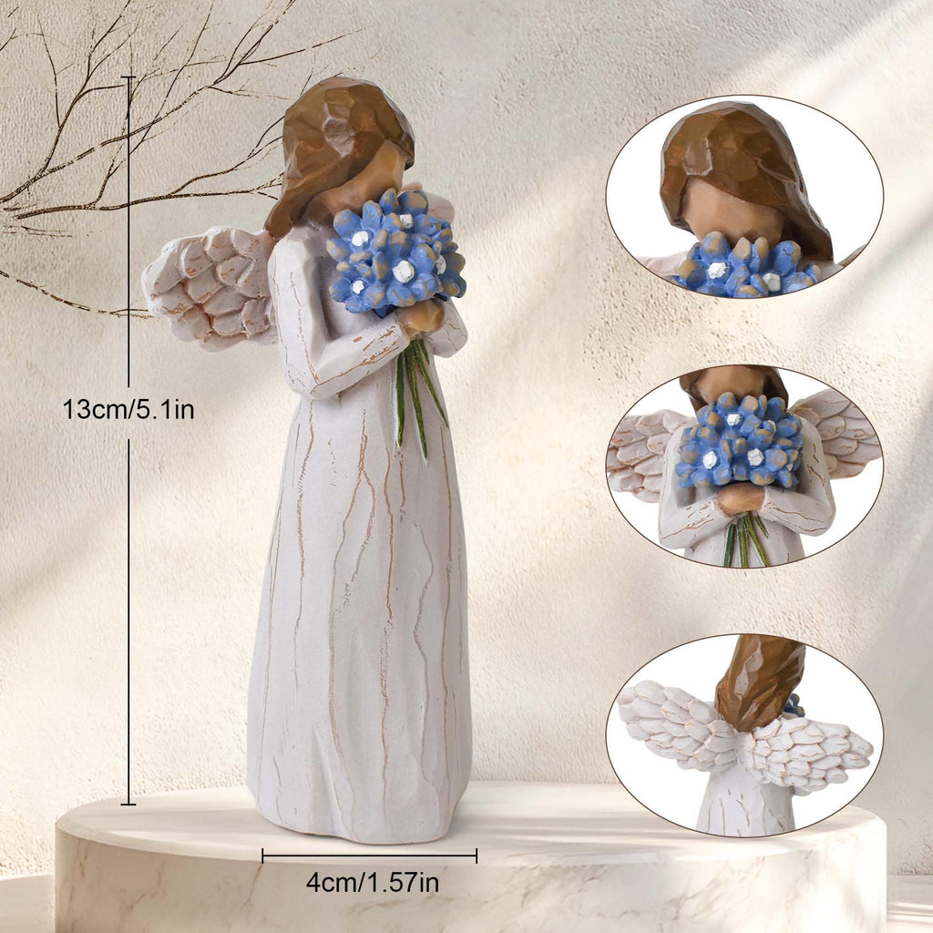 Forget Me Not Guardian Angel Figurines, Sympathy Gifts for Loss Loved One
