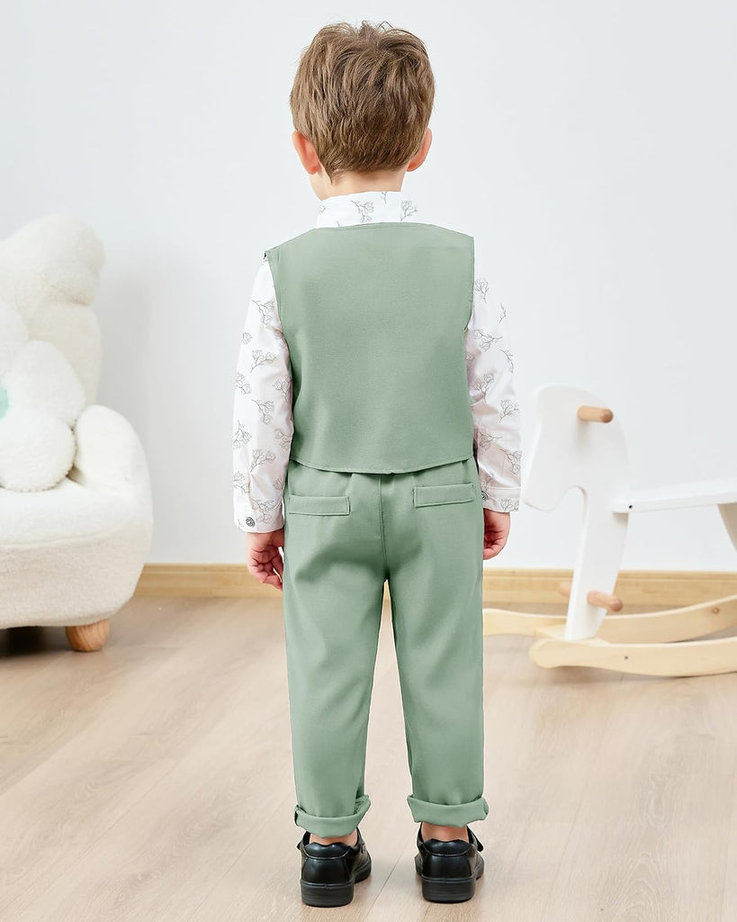 Toddler Suit Boys Formal Wedding Outfit Dress Baby Clothes
