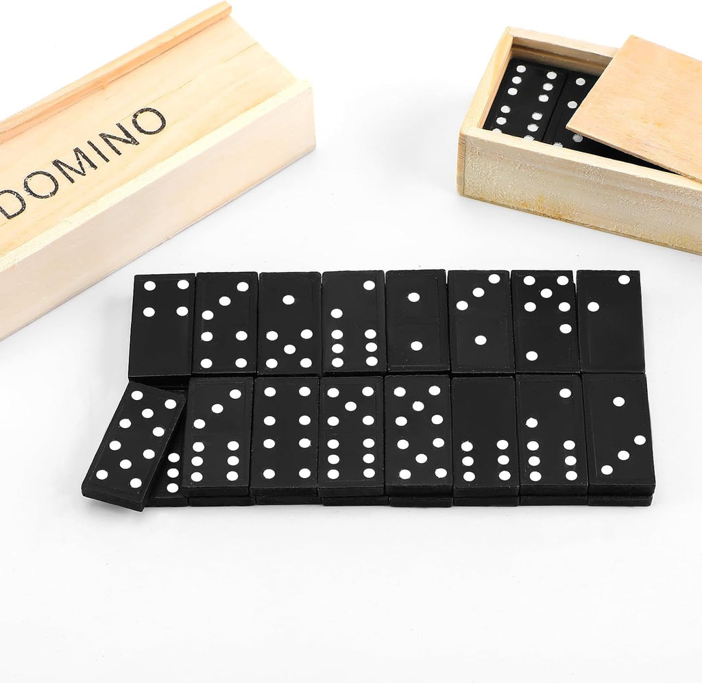 Mini Dominos Set for Kids Adults Bulk Double 6 Dominoes - Set of 36