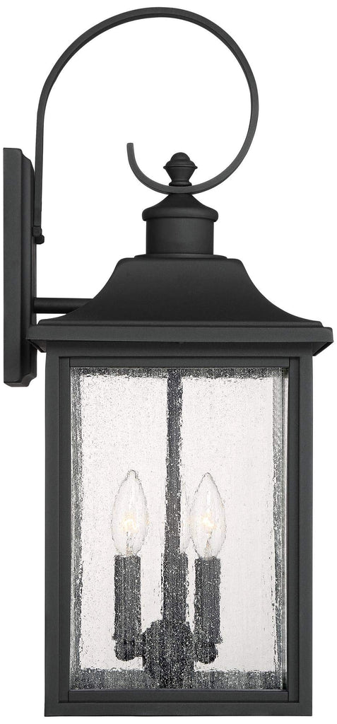 Moray Bay 24" Black Traditional Outdoor Wall Lantern Light Fixture