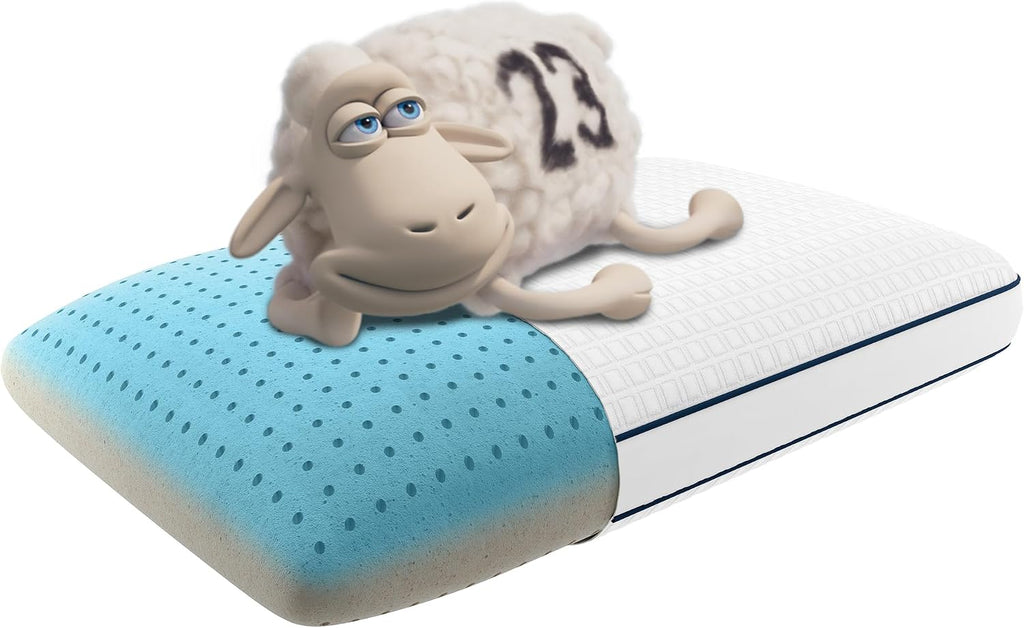 Perfect Sleeper Copper Infused Memory Foam Pillow, Oversized Traditional, White