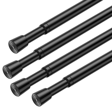 Spring Tension Rods Adjustable Tension Curtain Rod Small Tension Rod No Drilling Expandable Spring Loaded Curtain