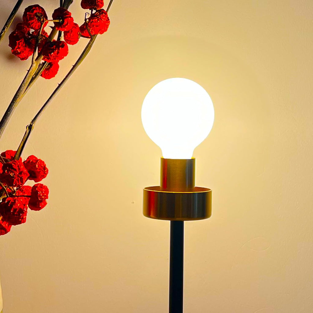 G25 Globe LED Light Bulb, Dimmable, Matte White, E26 Base, 8W, 75W Equivalent, 2700K Warm White, 600LM, Vintage