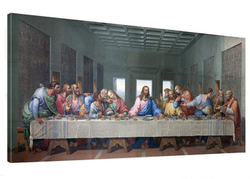 The Last Supper Canvas Wall Art Decor Famous Painting Print- 24" x 48" Long Pictures Poster Modern Canvas Wall Art