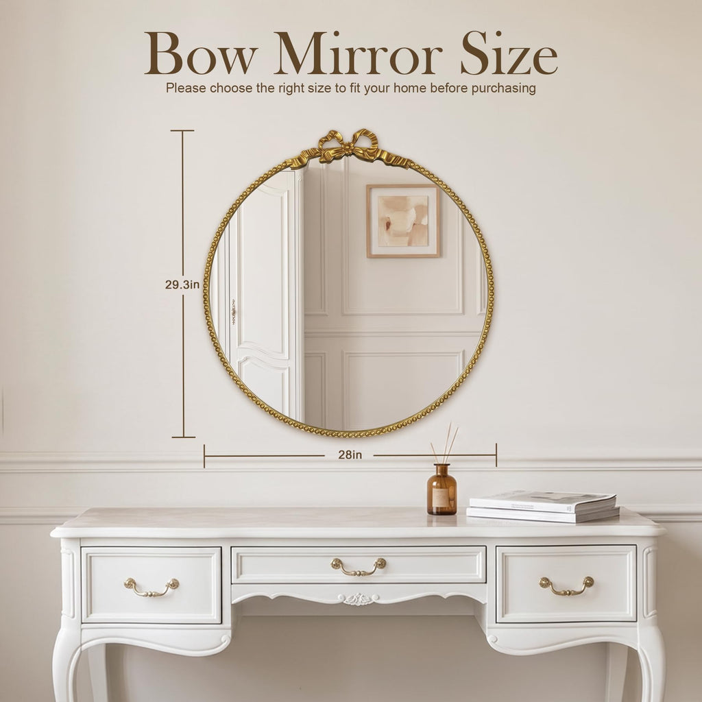 Antique Gold Mirror 28 Inch Round Mirror