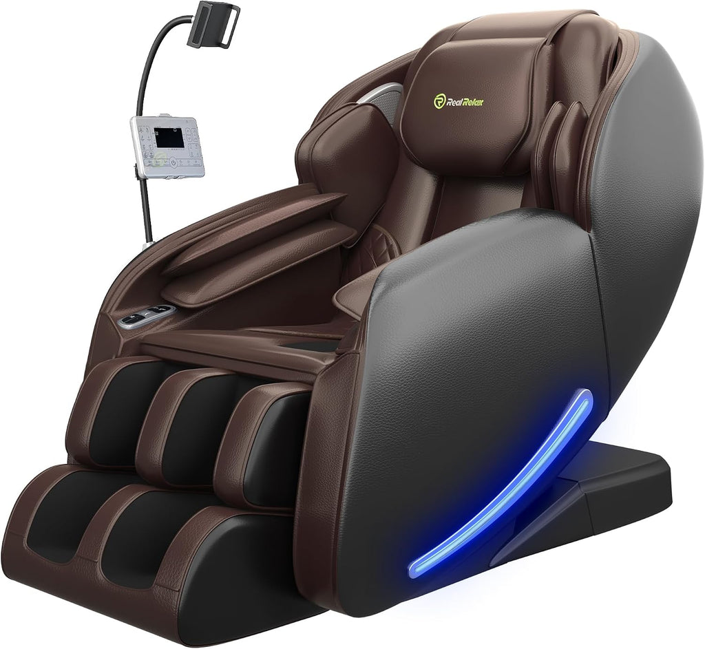 Massage Chair Full Body with Unique Phone Controller,Heart and Blood Measurement, Zero Gravity 3D SL-Track Recliner