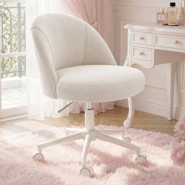 Vanity Chair with 13" Back Lumbar Support & 20" Wide Seat
