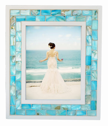 Blue Beach Picture Frame 5x7, Tabletop, 1pc