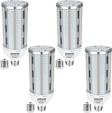 4Pack 100W LED Corn Bulb, 12500LM Super Bright 5000K Daylight White, E26/E39 Large Mogul Base, 400W Metal Halide MH