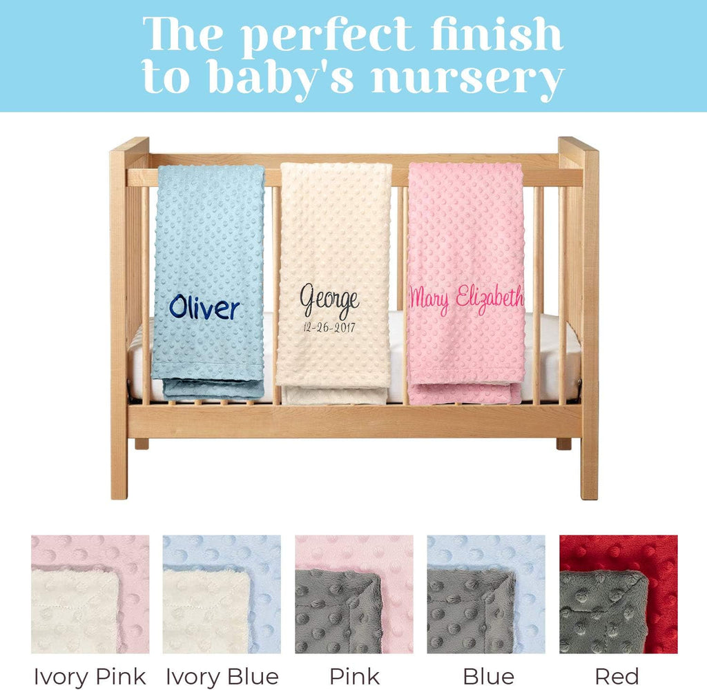 Personalized Baby Blanket for Boys, Fast USA Shipping, Custom Baby Blankets, Personalized Gifts with Name, Plush
