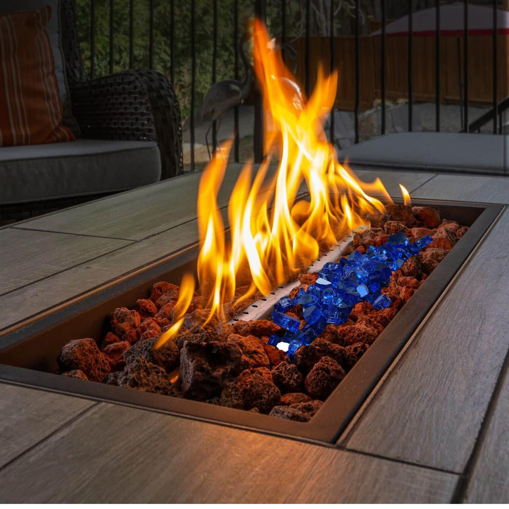 10lbs Lava Rocks for Fire Pit, 1"-2" Red Lava Rocks for Gas Grill