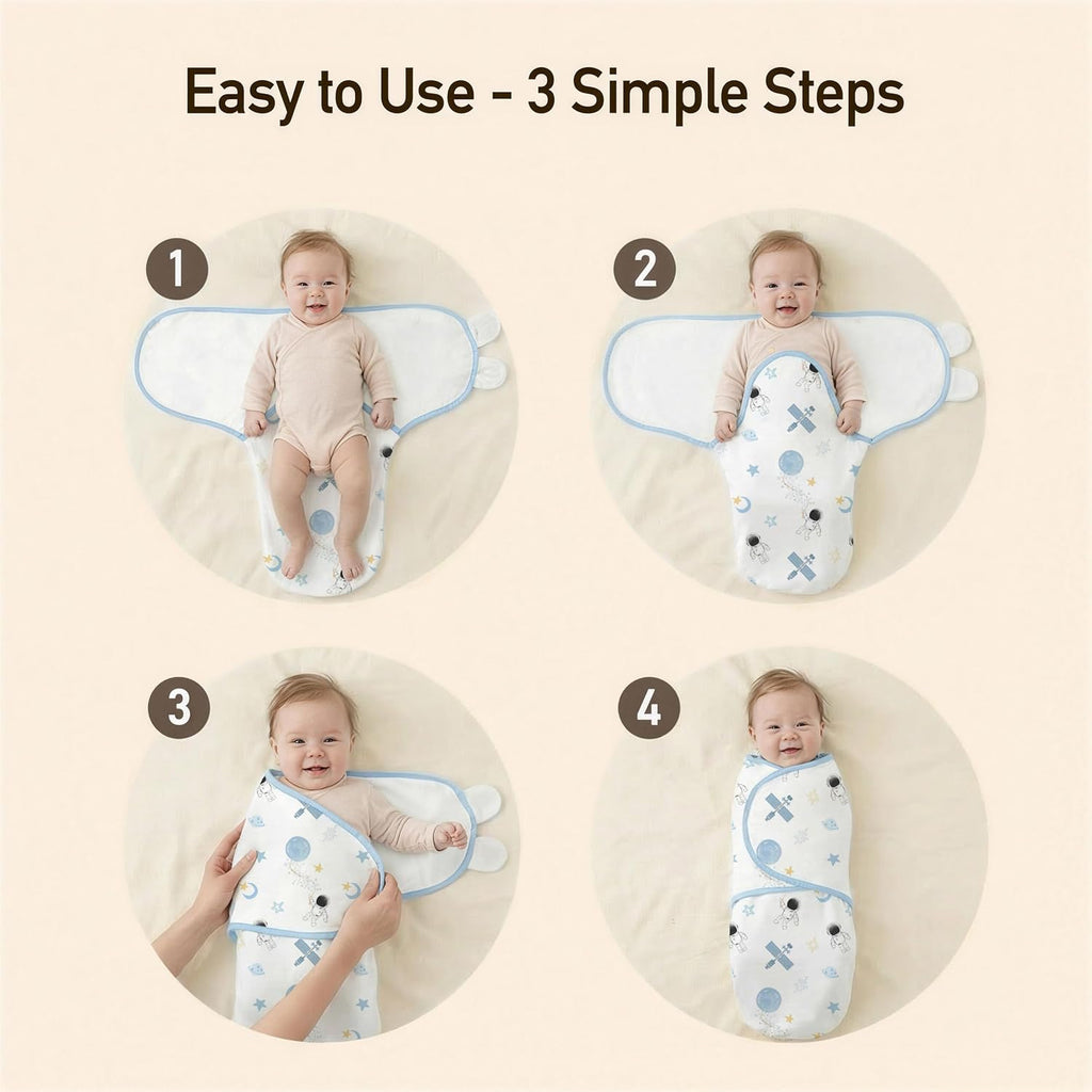 Swaddles for Newborns, Adjustable & Easy Fastener